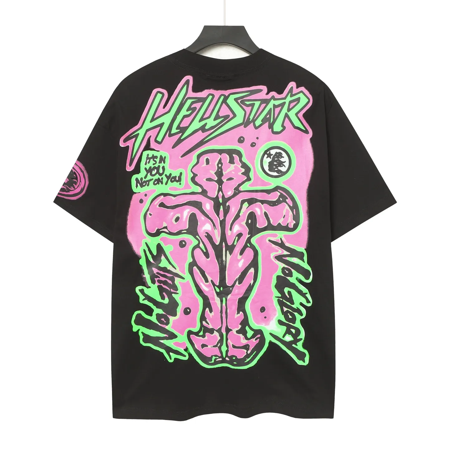 752#Black/White I P54 In Stock Hellstar 、 T （fabric):32 240 Sizes（size）：S-M- L- X L （colour）：White：Black 👉 👉